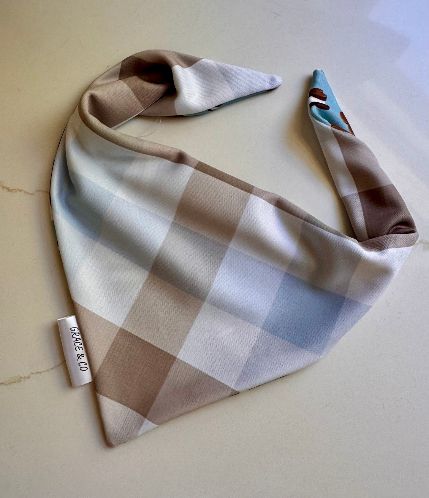 Pup Icecream Sandwiches: 2 in 1, Water Resistant, Dog Bandana