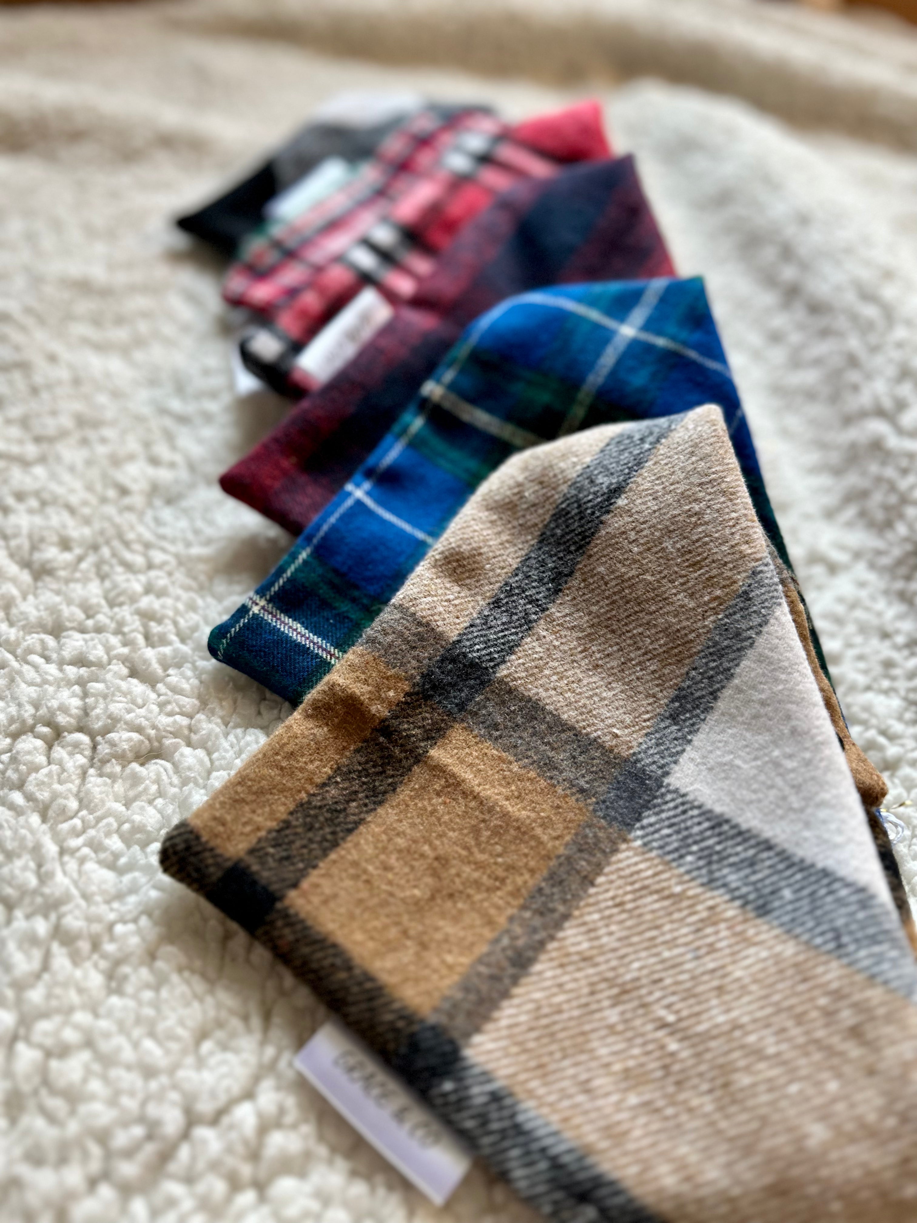 Cozy Plaid Flannel Bandanas