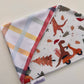 Christmas Dino's 3.0: 2 in 1, double sided dog bandana