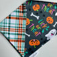 Lick or Treat; 2 in 1 Double Sided Halloween Dog Bandana
