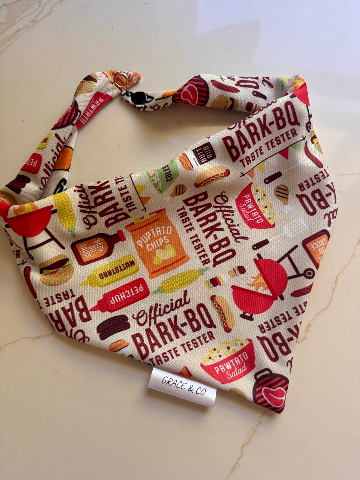 Drinking Buddy: Double Sided Water Resistant Pup Bandana