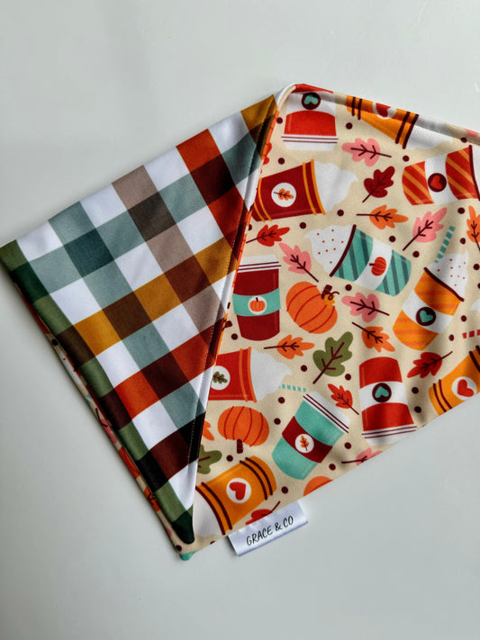 PSL; 2 in 1 Double Sided Fall Dog Bandana