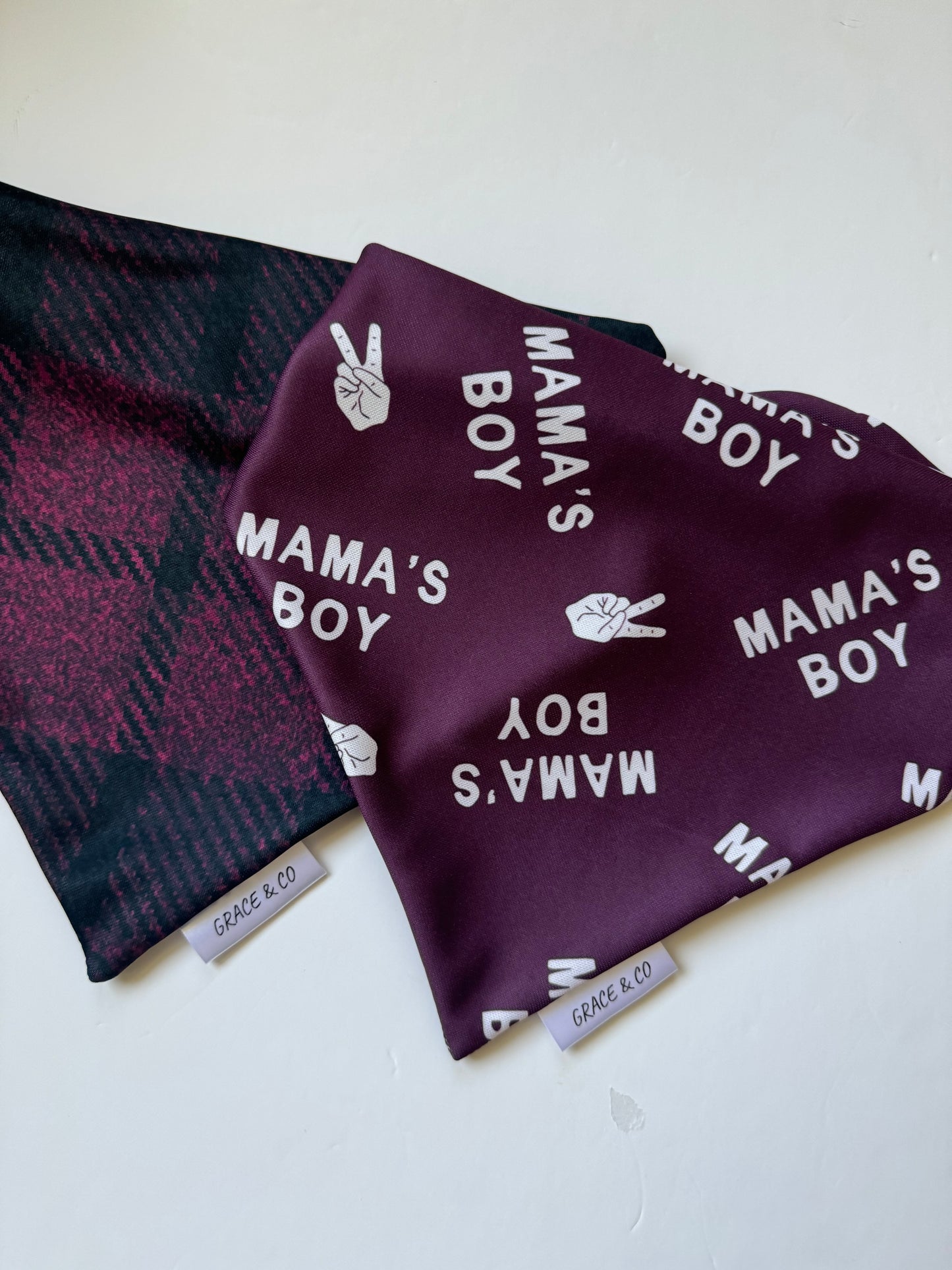 Mama's Boy; 2 in 1 Dog Bandana