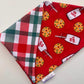 Milk & Cookies For Santa: 2 in 1, double sided dog bandana