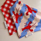 Lobster Love: 2 in 1, Water Resistant Dog Bandana