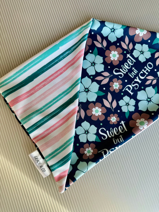 Sweet But A Psycho, 2 in 1 Dog Bandana
