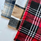 Red & Brown Cozy Flannel Christmas Plaid, Dog Bandana