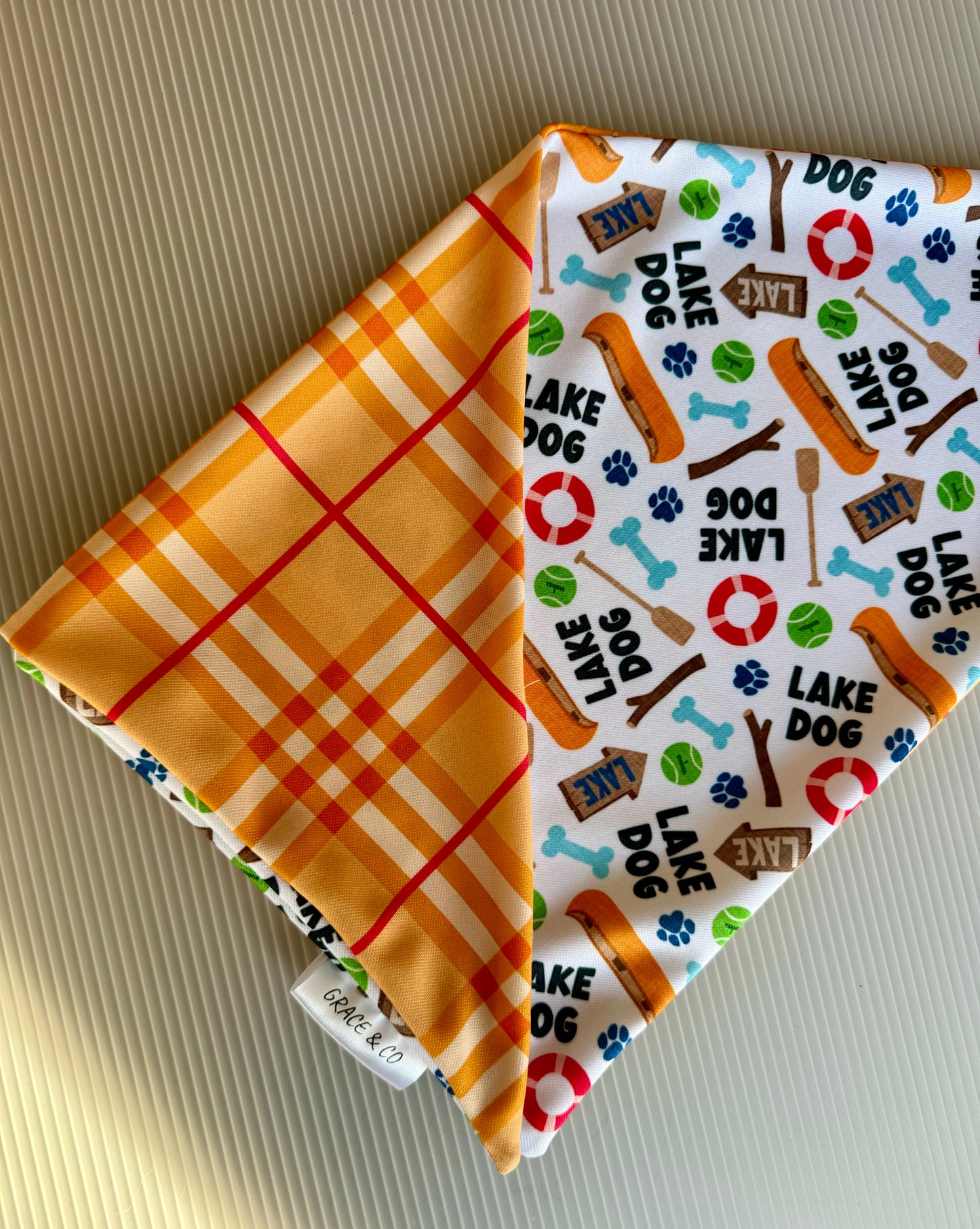 Lake Dog, 2 in 1 Dog Bandana