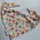 Fall Critters & Tractors; 2 in 1, Double sided pup Bandana