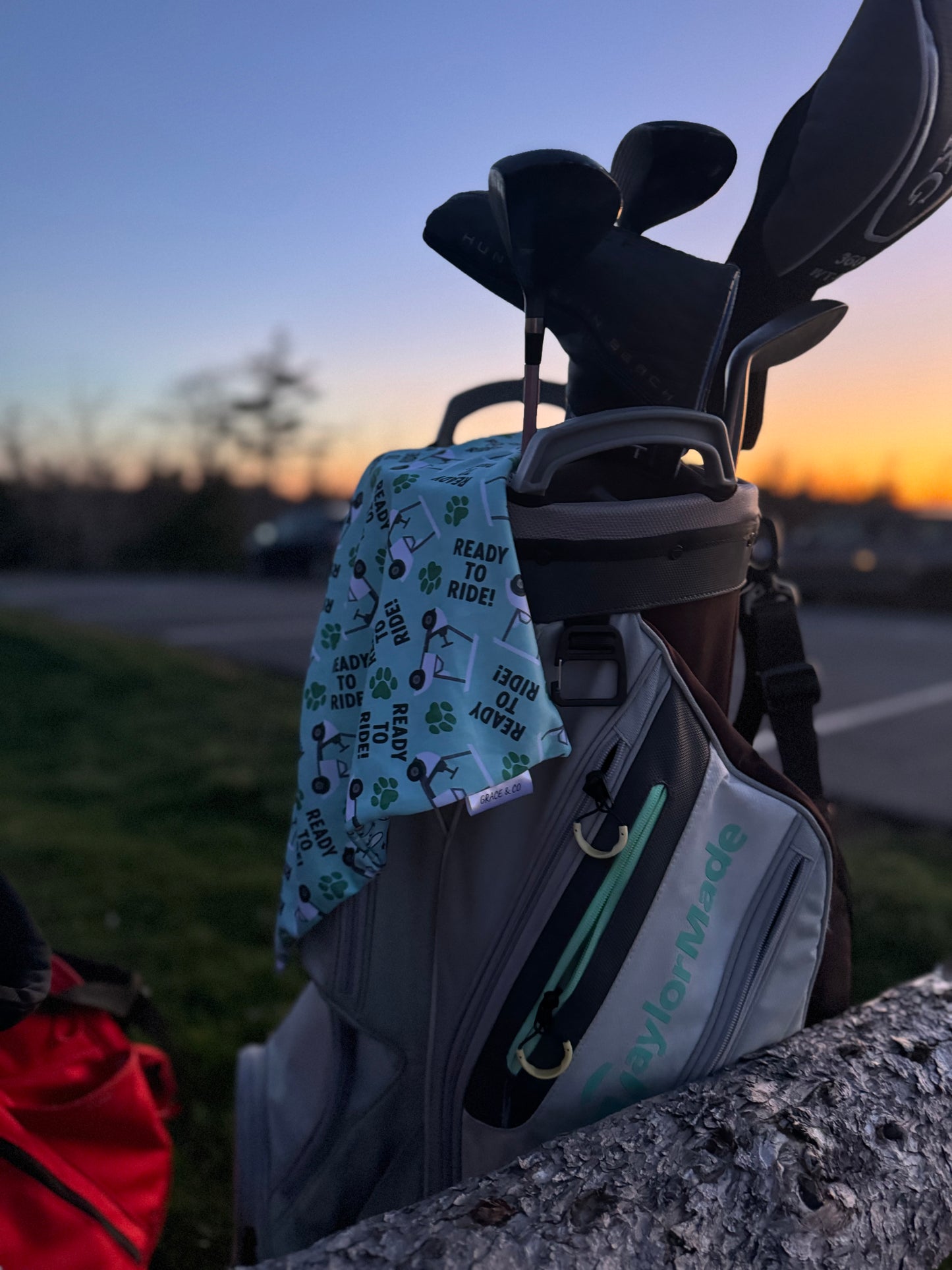 Golf & Baseball Fanatic, 2 in 1 Dog Bandana