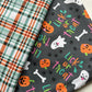 Lick or Treat; 2 in 1 Double Sided Halloween Dog Bandana