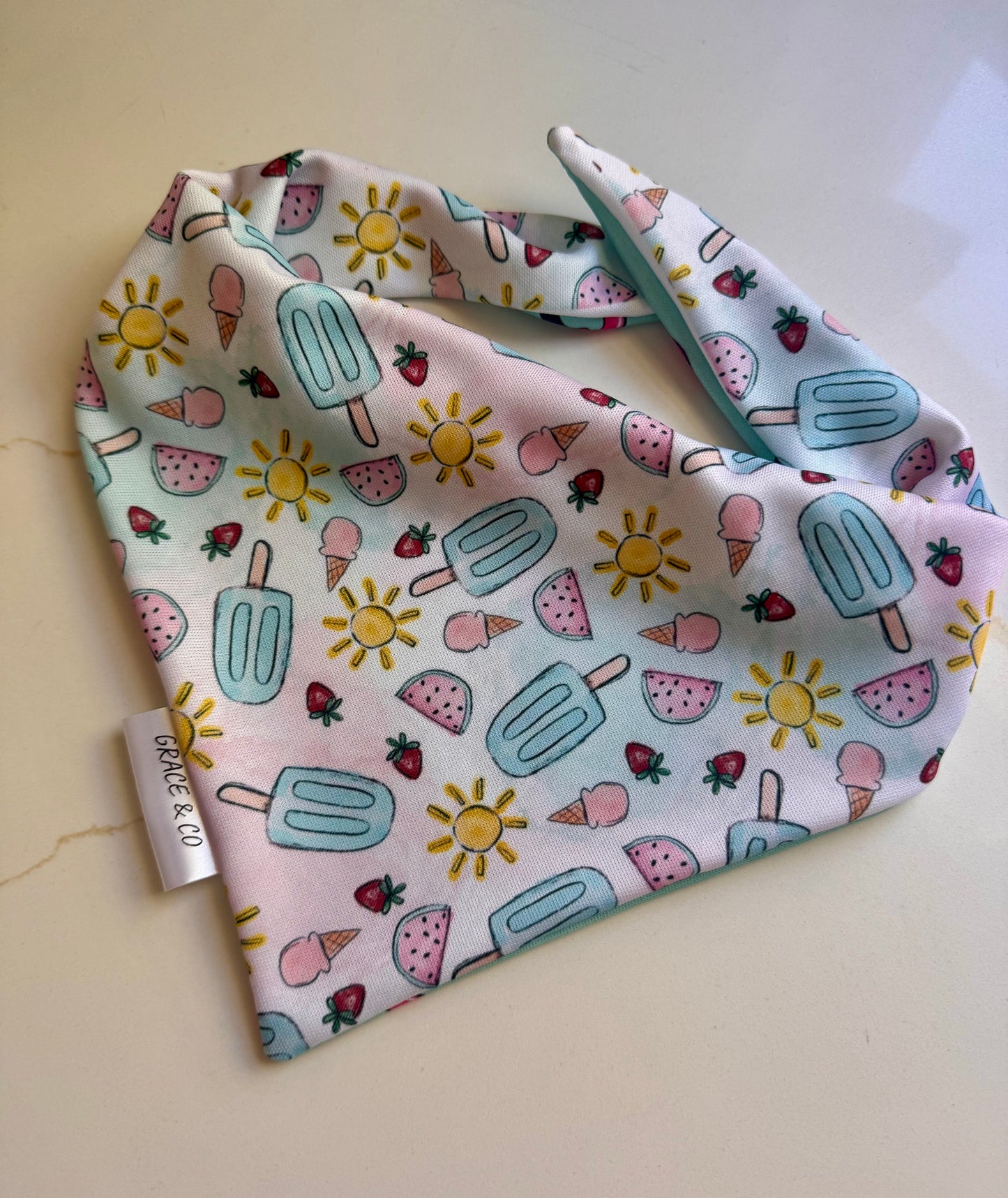 Summer Flamingos: 2 in 1, Water Resistant Pup Bandana