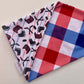 Hockey Season: 2 in 1, double sided dog bandana