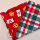 Milk & Cookies For Santa: 2 in 1, double sided dog bandana