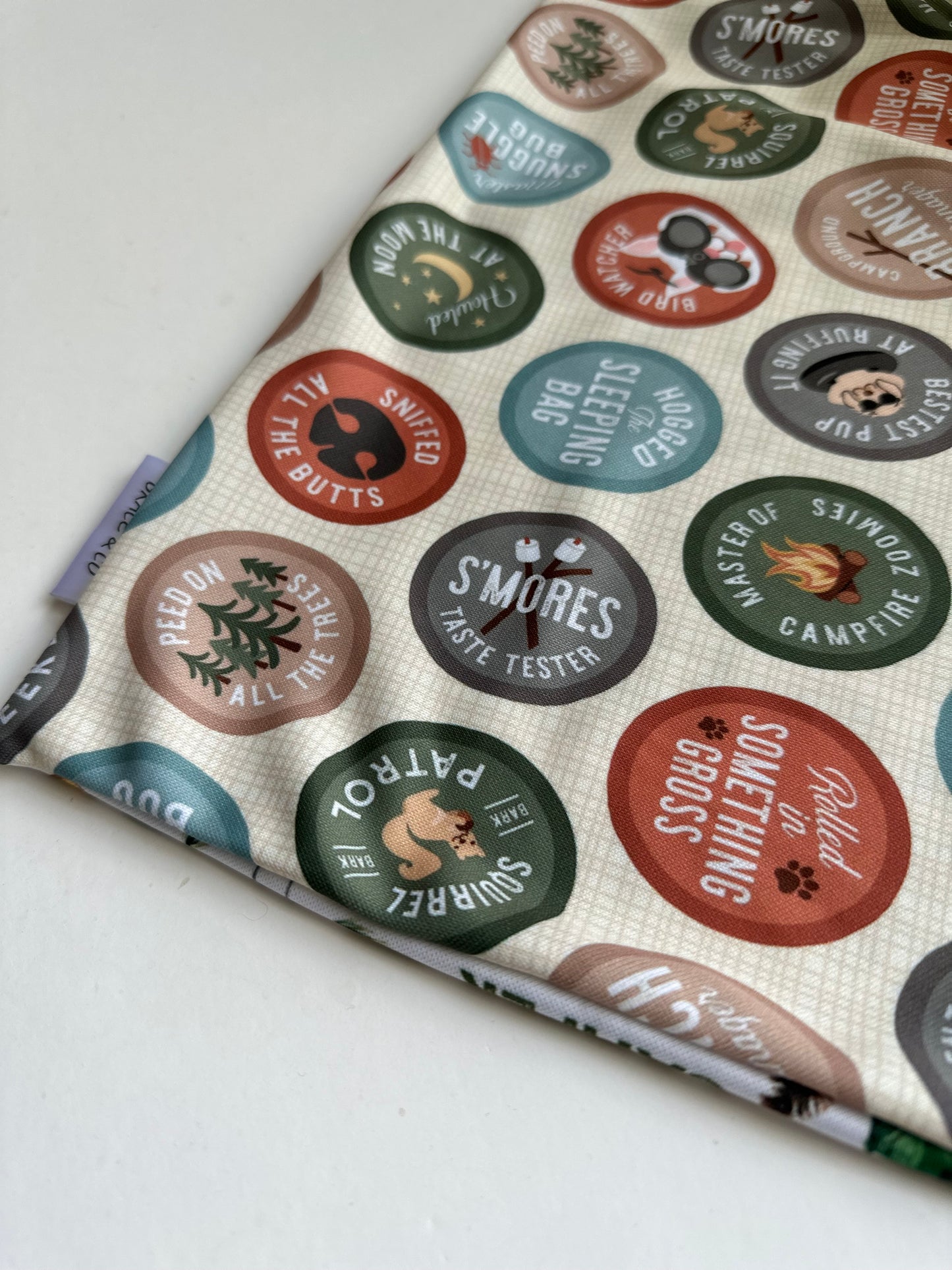 Happy Camper; 2 in 1 Dog Bandana