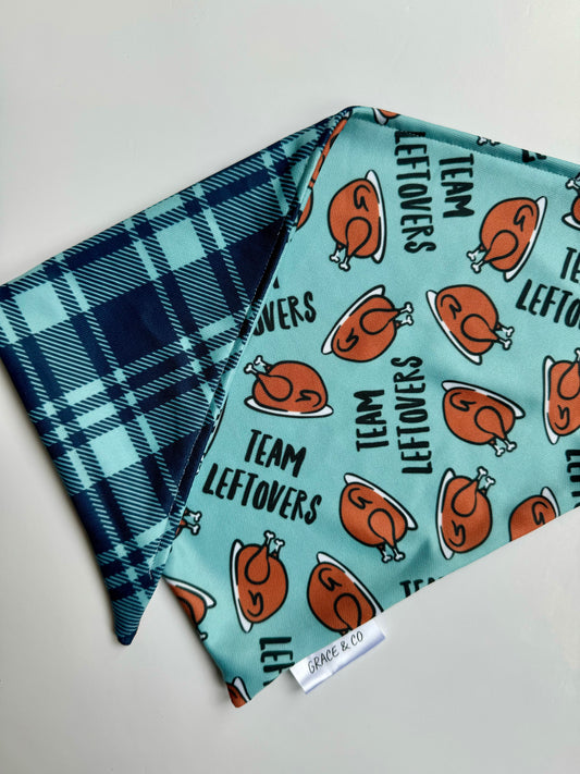 Team Leftovers: 2 in 1 Double Sided Fall Dog Bandana