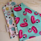 Summer Flamingos: 2 in 1, Water Resistant Pup Bandana