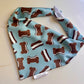 Pup Icecream Sandwiches: 2 in 1, Water Resistant, Dog Bandana