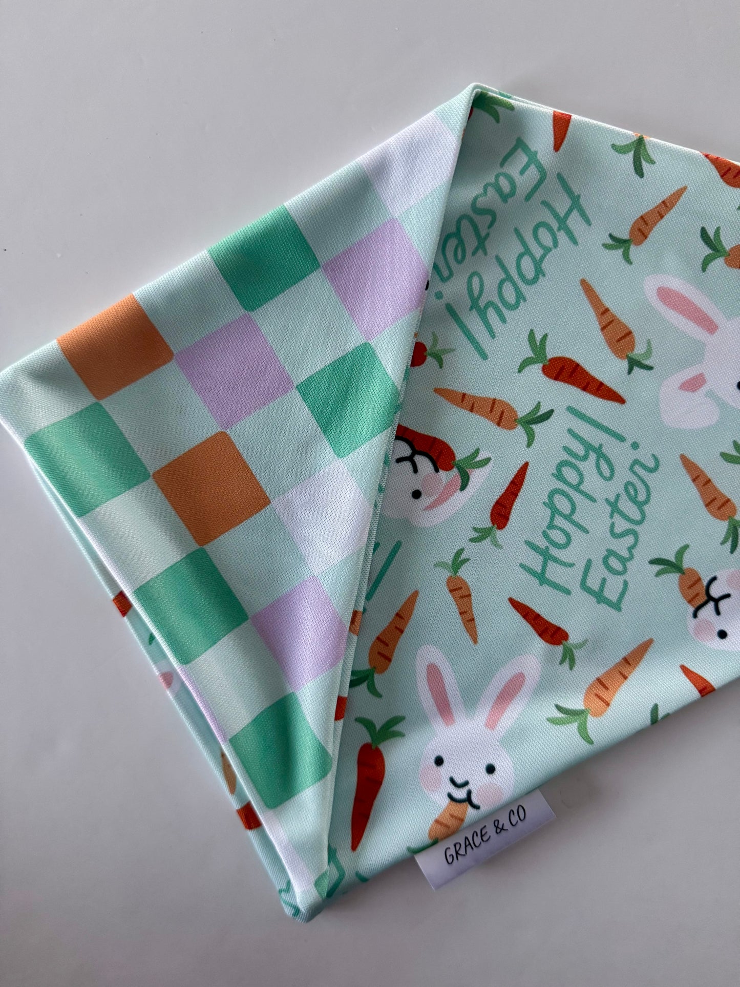 Hoppy Easter: 2 in 1 Double Sided Dog Bandana