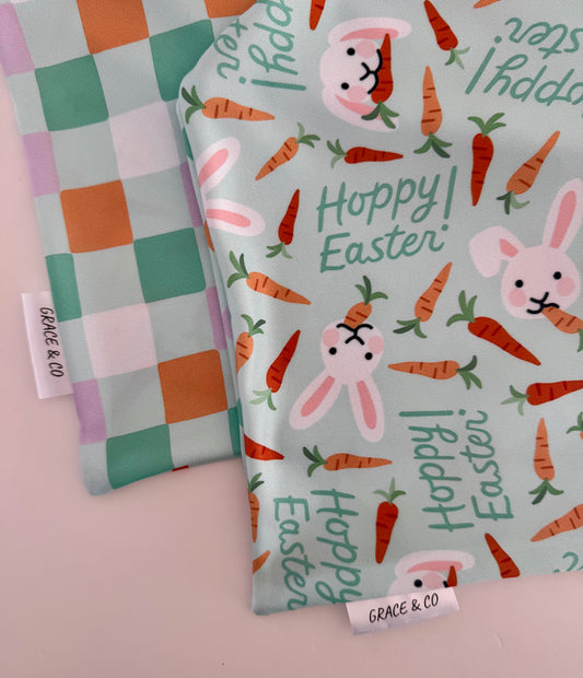 Hoppy Easter: 2 in 1 Double Sided Dog Bandana