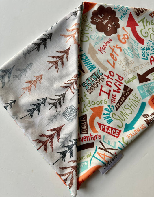 Adventure Time, 2 in 1 dog bandana: water resistant