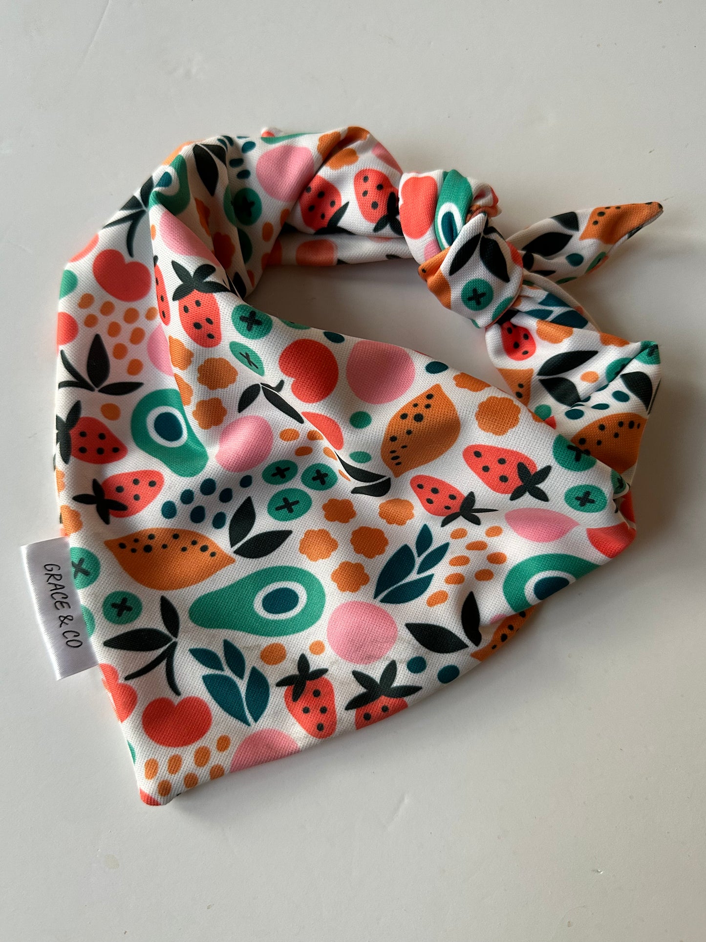 Just Peachy, 2 in 1 dog bandana: water resistant