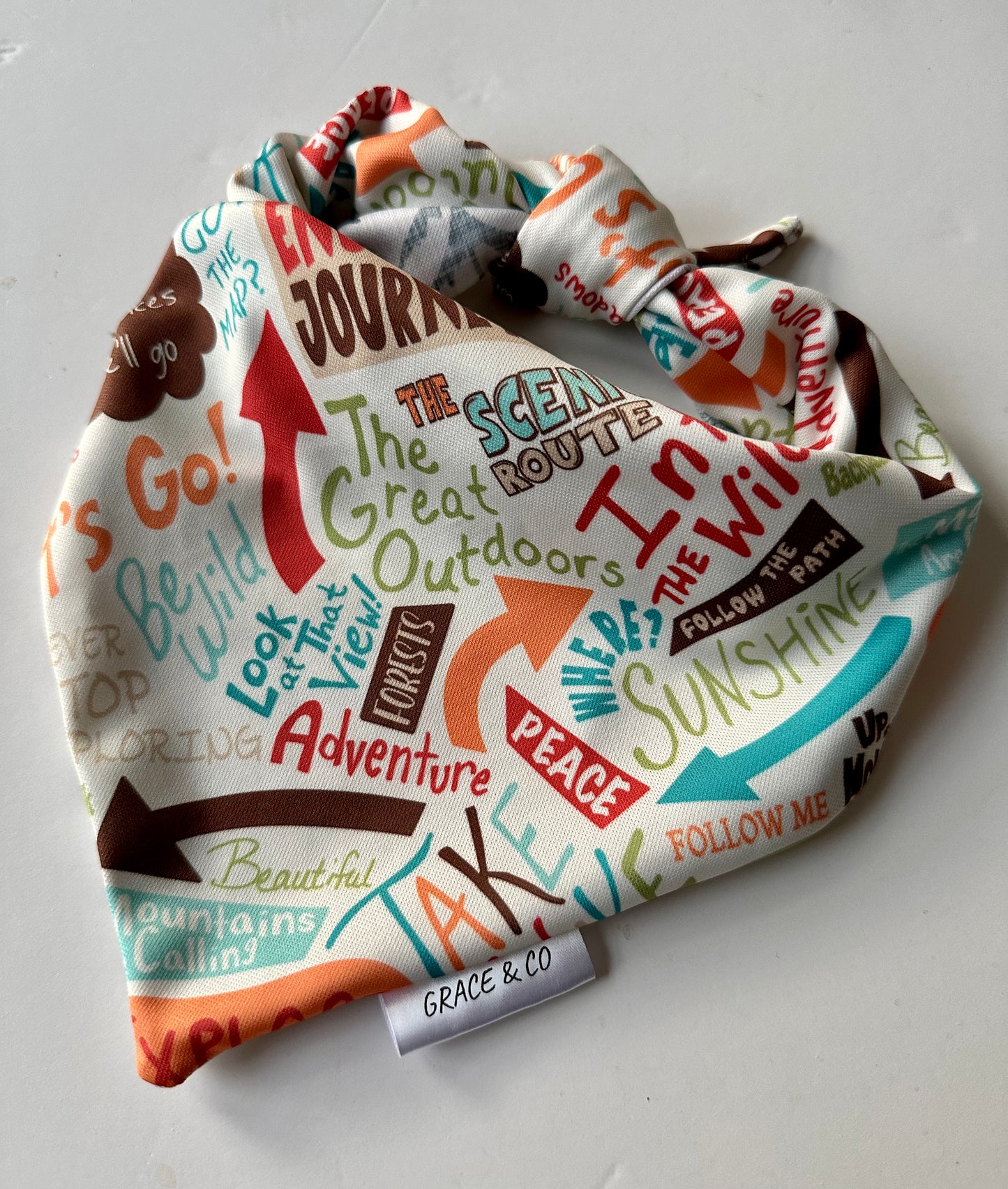 Adventure Time, 2 in 1 dog bandana: water resistant