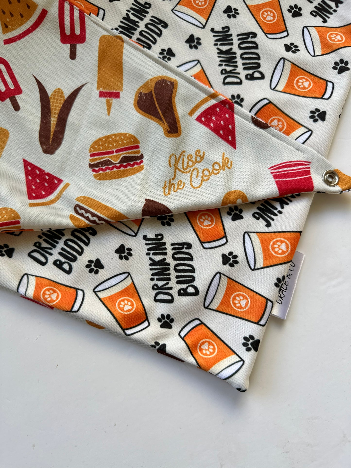 Drinking Buddy, 2 in 1 Dog Bandana