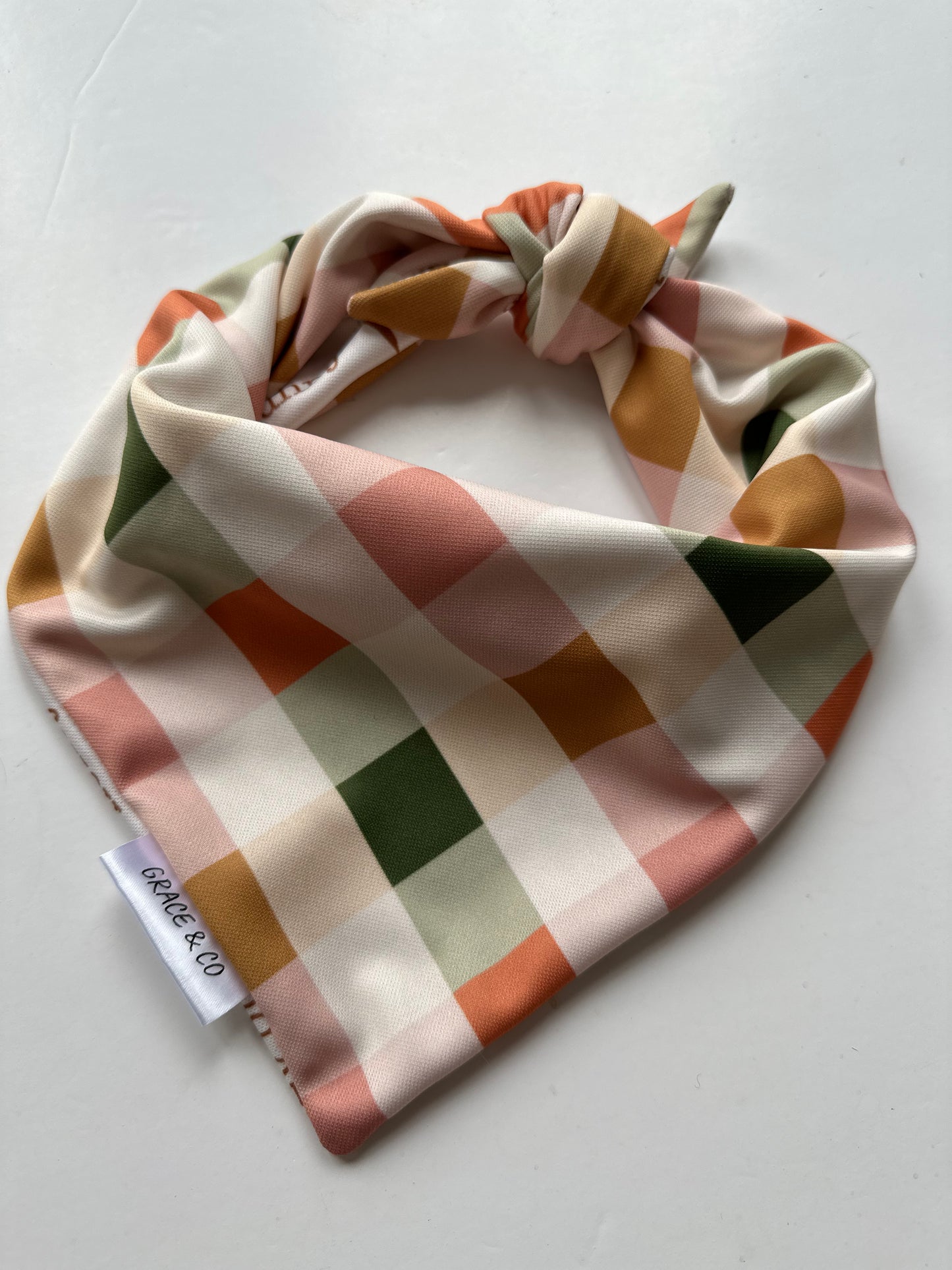 Honey Bunny, Double Sided Easter Bandana w/ Brass Snaps