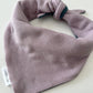 Baby Blue / Lavender Waffle Knit Bandana w/ Brass Snaps