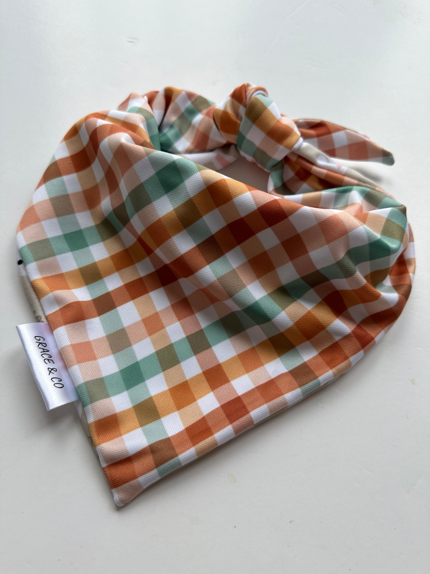 Some Bunny Loves You, Double Side Bandana w/ Brass Snaps
