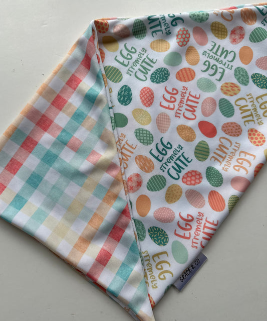 Egg-stremely Cute, Double Sided Easter Bandana