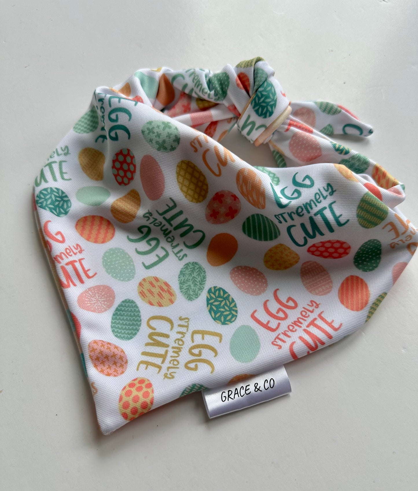 Egg-stremely Cute, Double Sided Easter Bandana