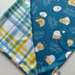 Chick's Dig Me, Double Sided Easter Bandana w/ Brass Snaps